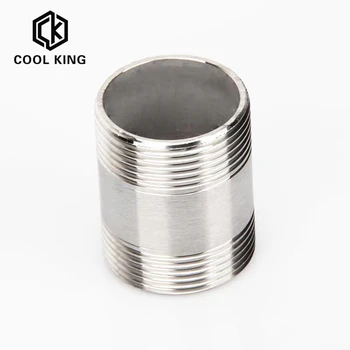

CK Water connection 1/4"3/8" 1/2" 3/4" 1" 1-1/4" 1-1/2" 2" Male X Male Threaded Pipe Fittings Stainless Steel SS304 DN6-DN100