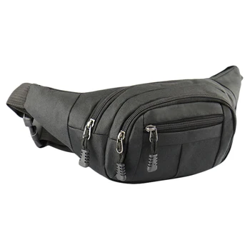 

Fashion Unisex Waist Packs Hip Bag Women's Waist Band Banana Waist Bags Waist Bag Men Women Black