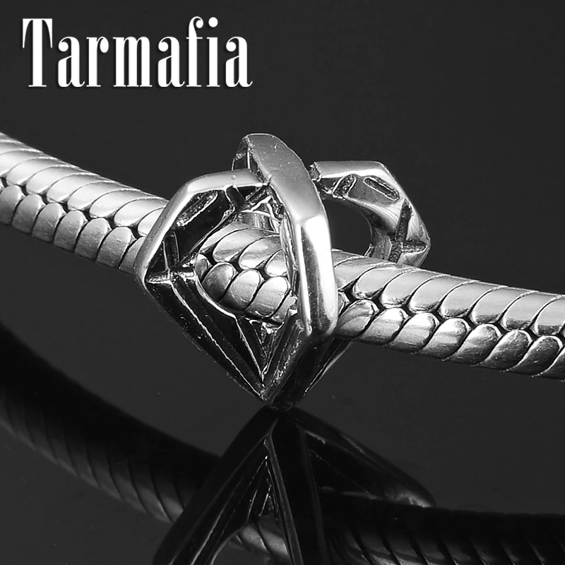 

Real 925 Sterling Silver Diamond shape 925 Sterling Silver Charm Beads for Jewelry Making Fit Original Women Pandora Bracelets