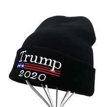 Дональд Трамп Красной Шапочки Skullies шляпа переизбрания держать America Great вышивка флaг сшa yзкиe MAGA Кепки зимняя хлопковая шапка