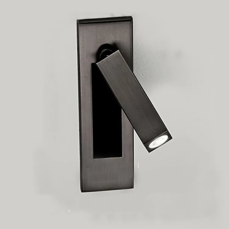 Minimalist Retro Bedroom LED Wall Lamp Hotel Bedside Recessed Wall Light