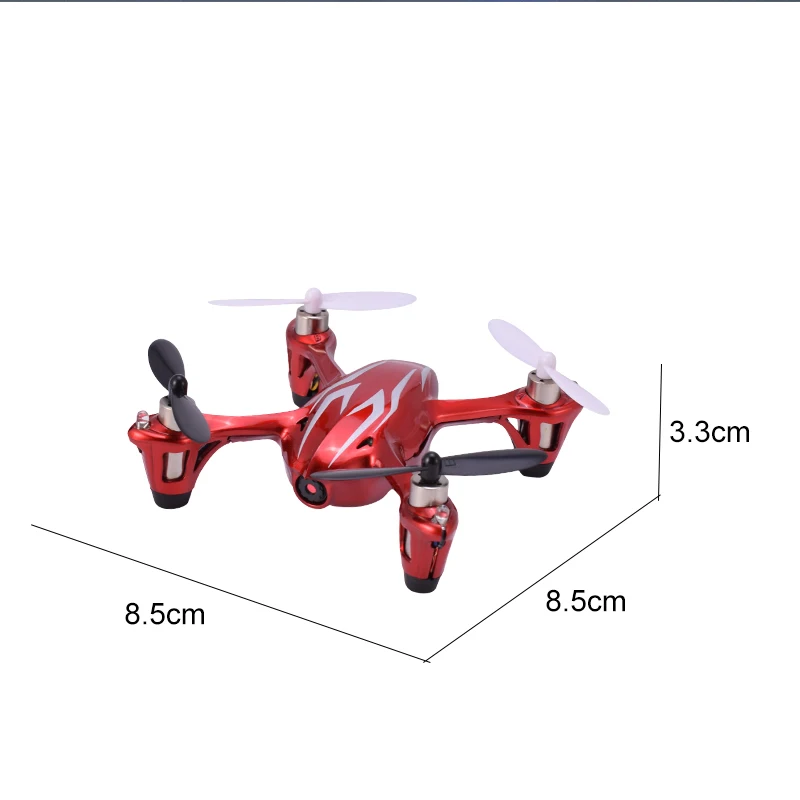 Hubsan H107C X4 720P HD Камера 2,4G 4CH RC Дрон Квадрокоптер RTF геликоптер с светодиодный пульт дистанционного управления светом Управление игрушки красный режим 1 Режим 2