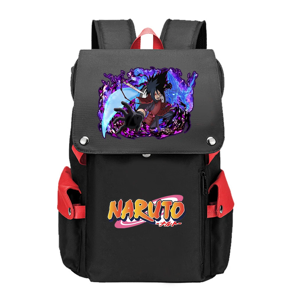 Аниме Наруто большие школьные сумки Uchiha Sasuke мультфильм Bookbag Оксфорд Дорожная