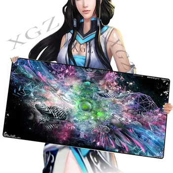 

XGZ Anime Fantasy Aesthetic Art Mouse Pad Player Large Rubber Durable Game Lock-edge Laptop Desk Mat Keyboard 600x300/900x400cm