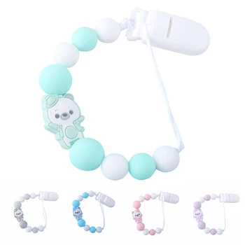 

F-B Baby Care Universal Holder Leash For Pacifiers Nipples Clip Chain Safety Infant Child Soother Beaded Chains Teethers