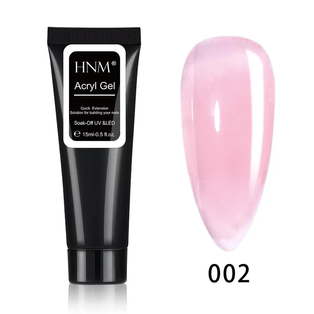 15ML Poly Gel 2 HNM Новое матовое верхнее покрытие гель лак для ногтей нужен Матовый верх полигель расширение прозрачный базовый верхний слой набор УФ светодиодный гибридные Лаки лак - Цвет: 15ML Poly Gel 2