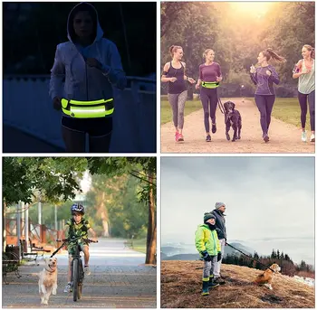 Running Dog Leash Nylon Hand Freely Pet Products Dogs Harness Collar Jogging Lead Adjustable Waist Leashes Traction Belt Rope 4