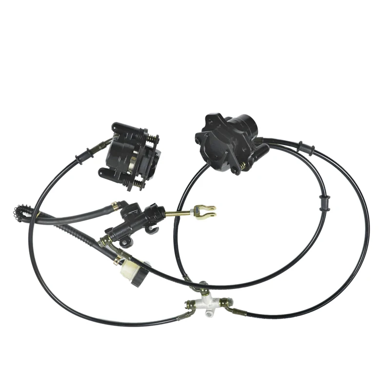 Pinza Freno Moto Quad Dirt Bike Kit Freno A Disco Doppio Posteriore Sinistro Destro Sistema Frenante Per Cina 150 250Cc Quad Bike Gokart Atv