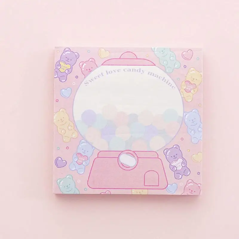 Розовая девочка сладкие конфеты блокнот липкий стикер для заметок этикетка Escolar Papelaria школьные офисные принадлежности - Цвет: Candy Machine