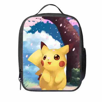 

Children fashion Pikachu printing lunch bag thermal insulated bag travel casual insulated picnic bag thermo food for kids