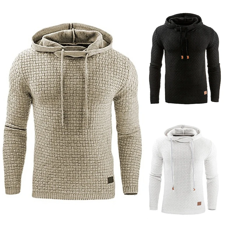 Men&rsquo;s Hoodies Slim Hooded Sweatshirts Mens Pullover Male Casual Sportswear Streetwear Clothing zip up hoodie fleece hoodies print hoodies solid color hoodies