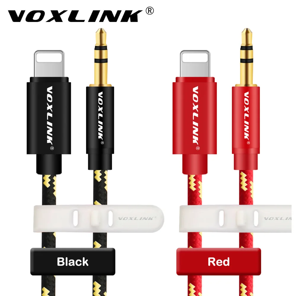 Автомобильный Кабель VOXLINK для iPhone X XS XR 8 7 plus 1 м 3 фута штифтов 5 мм штекер аудио