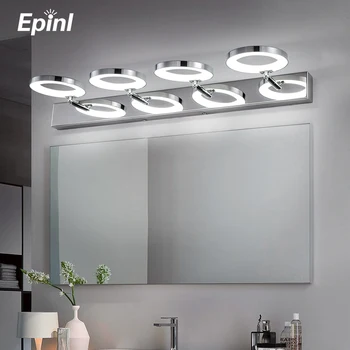 

Epinl Modern Ring LED Creativ Chandeliers Foldable Rotation Light Bedroom Bathroom Shower Room Aisle Living Lamp Decro Lighting