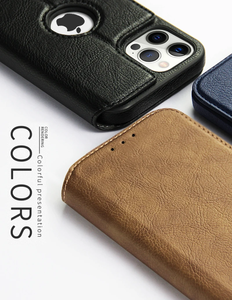 cheap iphone 13 mini case New Leather Card Wallet Phone Case For iPhone 13 12 11 Pro Max X XR XS Max 12 Pro Magnetic Flip Stand Shockproof Soft Back Cover iphone 13 mini flip case