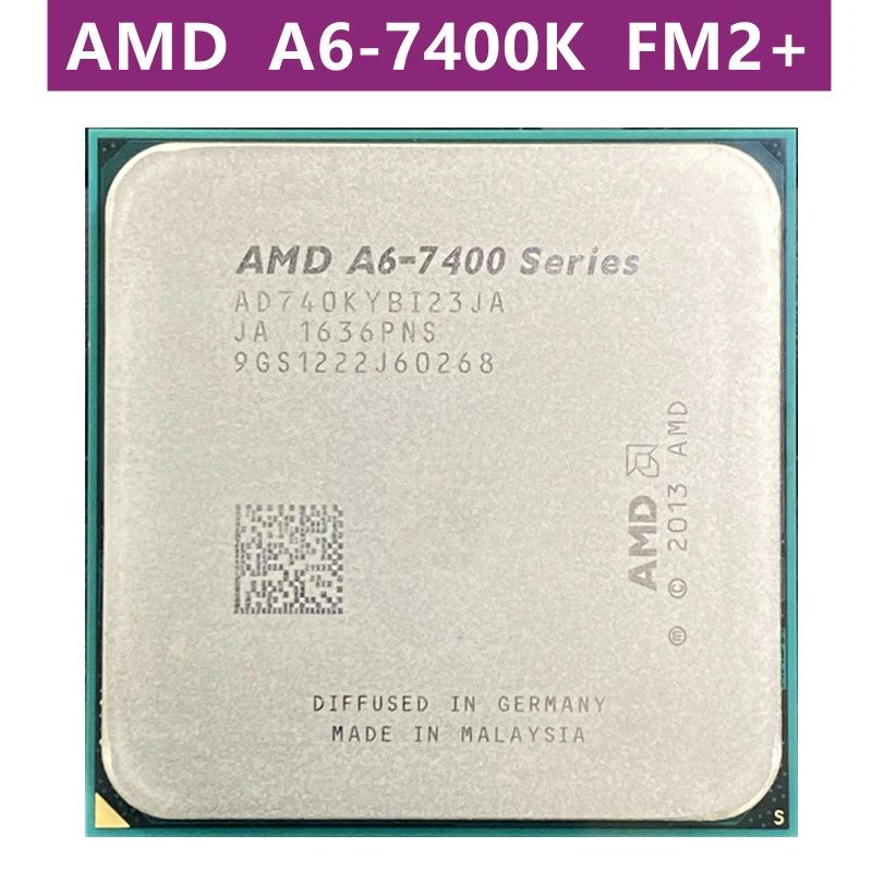 AMD A6-Series A6 7400K A6 7400 K 3.5G Dual-Core Processeur 65W AD740KYBI23JA / AD740BYBI23JA Prise FM2 +