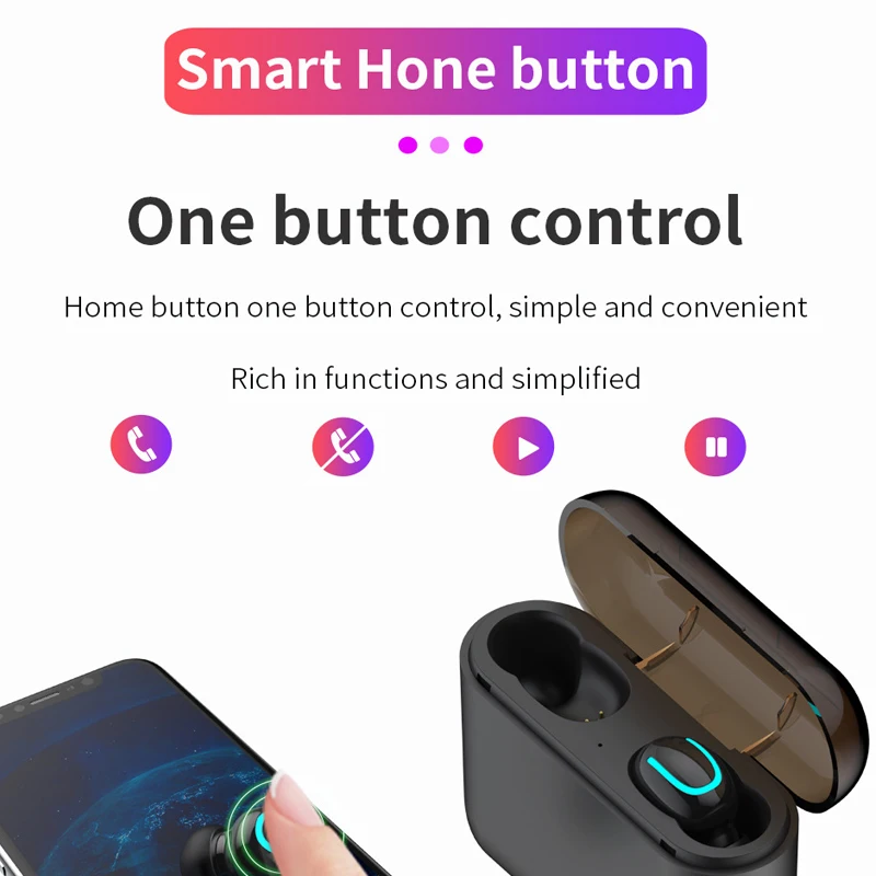 UTHAI D23 Bluetooth 5,0 наушники TWS беспроводные наушники Bluetooth наушники Hands-free наушники спортивные наушники-вкладыши