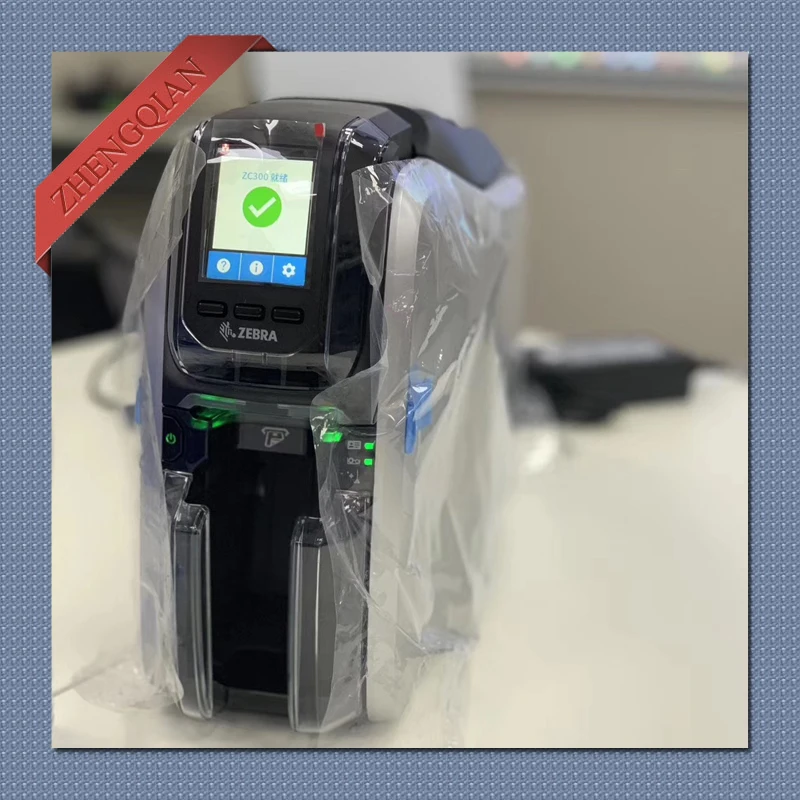 Zebra ZC300 принтер с одной стороны 800300 252китайская лента|zebra card printer|printer zebraid printer |