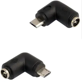 

10pcs/ DC 5.5*2.1MM female to USB MICRO5P male / adapter / elbow DC power adapter