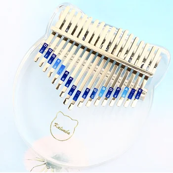 

17 Key Portable Kalimba With Tuning Mallet Thumb Piano Manual DIY Transparent Acrylic Sound Musical Instrument Entertainment