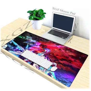 

XGZ Anime Swordsman Girl Custom Large Game Mouse Pad Black Locking Edge Computer Table Mat Rubber Slip 900x400 / 900x300 Xxl