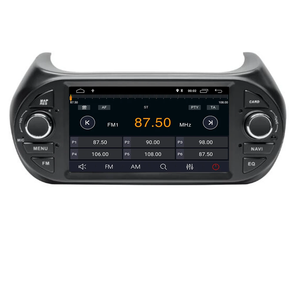 Восьмиядерный Android 9,0 2Din автомобильный DVD gps Navi для Fiat Fiorino Авторадио мультимедийный плеер USB DVR
