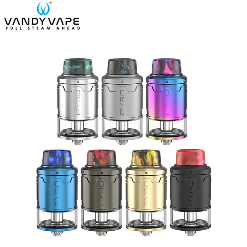Новый Vandy Vape Pyro V3 RDTA Tank 2 мл 24 мм Дека нижний поток воздуха Postless Build Deck Vandyvape
