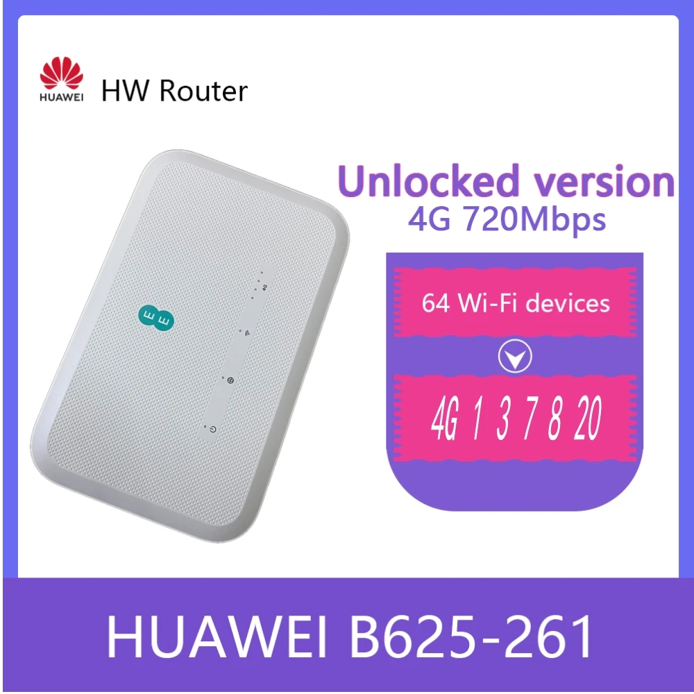 UnlockedHuaweiB625B625261eelogoCAT12720Mbps3G4GCPERouters