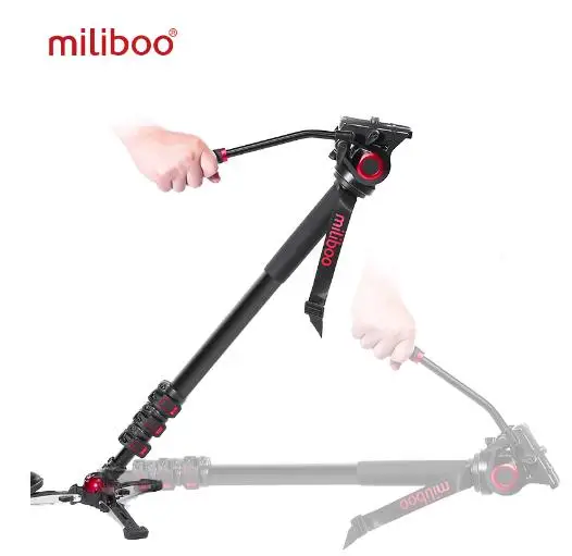 Miliboo MTT705BS карбоновый алюминиевый Портативный монопод для камеры с головкой для видеокамеры/DSLR