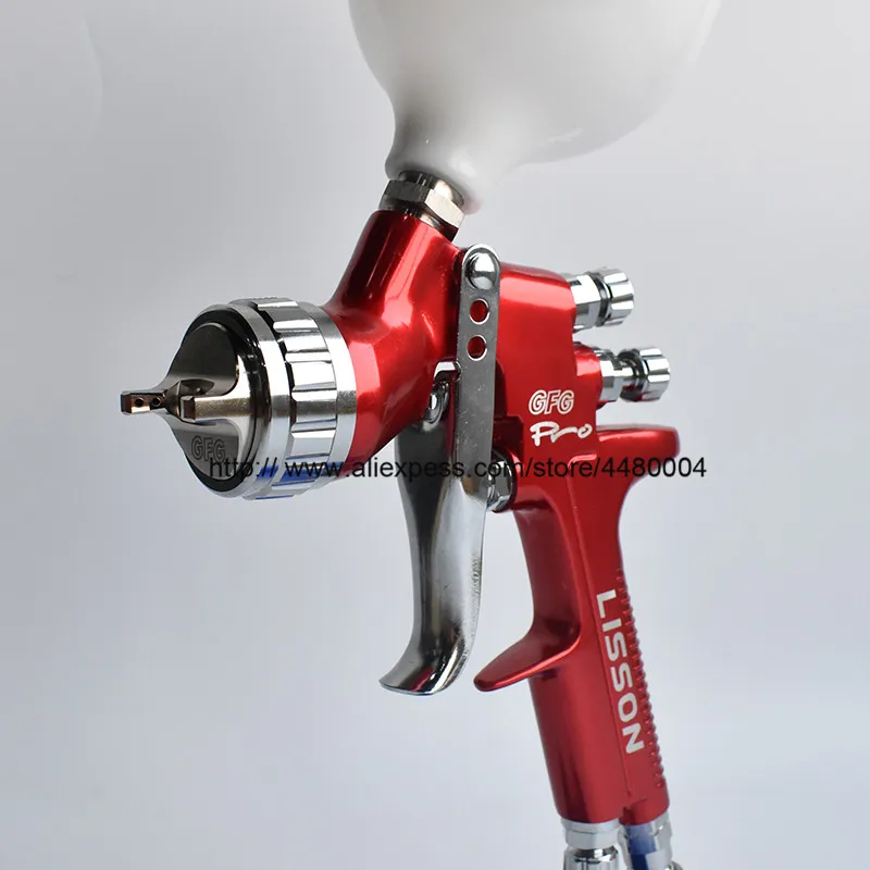 Ferramentas de Pintura Gravidade Pistola Lisson 600cc Copo Profissional Automotiva Gfg 1.3mm