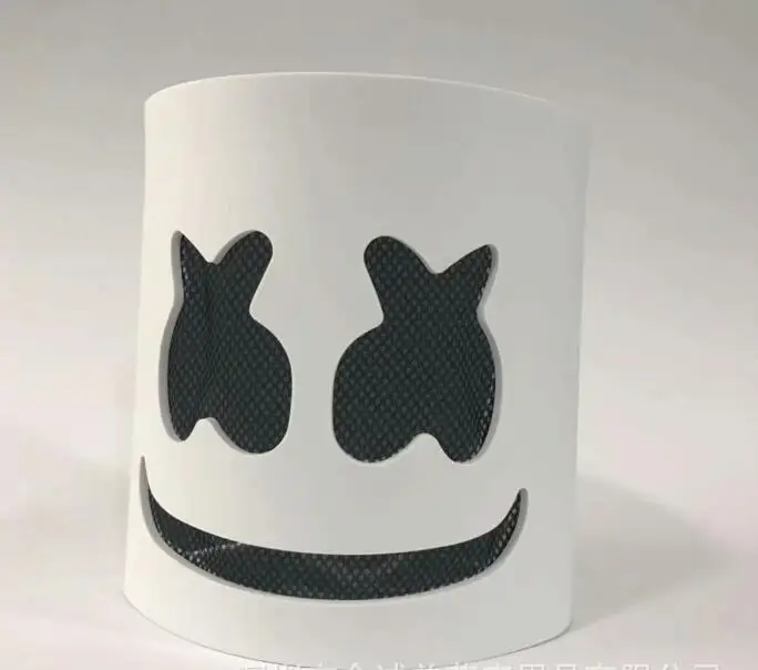 Горячие Marshmello маска Аксессуары к костюму для Косплей Шлем для Хэллоуина вечерние реквизиты - Цвет: Белый