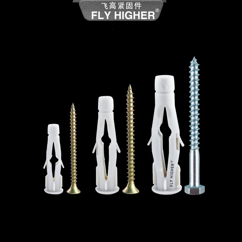 

Nylon Hollow wall plug/ Plastic Expansion drywall anchor Hollow Cavity Anchor with tapping screw kit