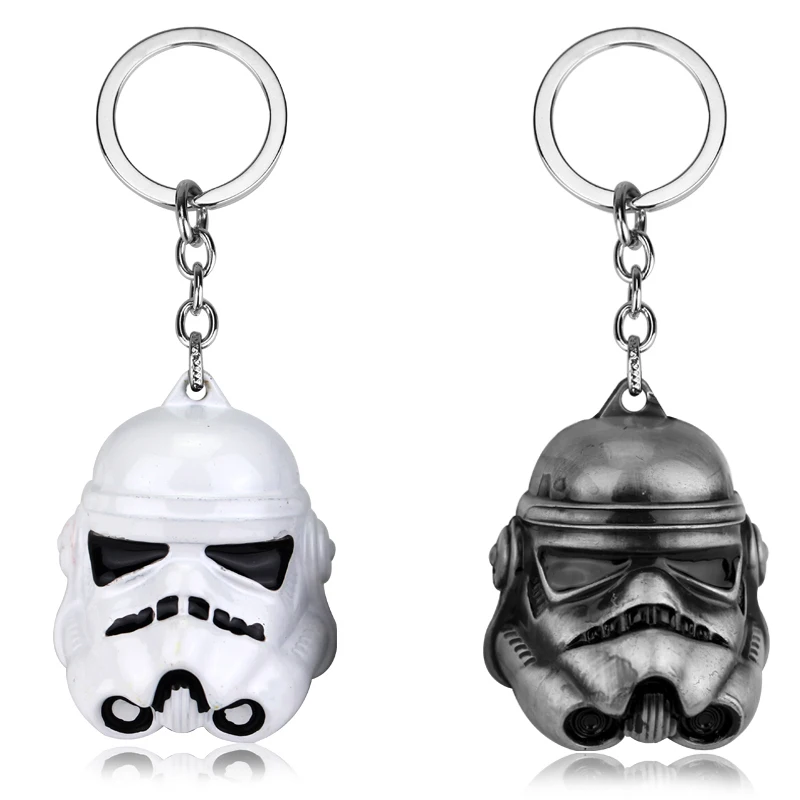 11 Style Star Wars Keychain StormTrooper Helmet Storm Trooper Pendant Key Chain Darth Vader Mask Superhero Keyring Key chain