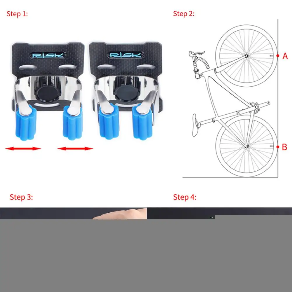 Велосипедная стойка для гаража, настенная велосипедная вешалка, система хранения, портативная велосипедная стойка с винтами для легкого отсоединения, велосипедные принадлежности