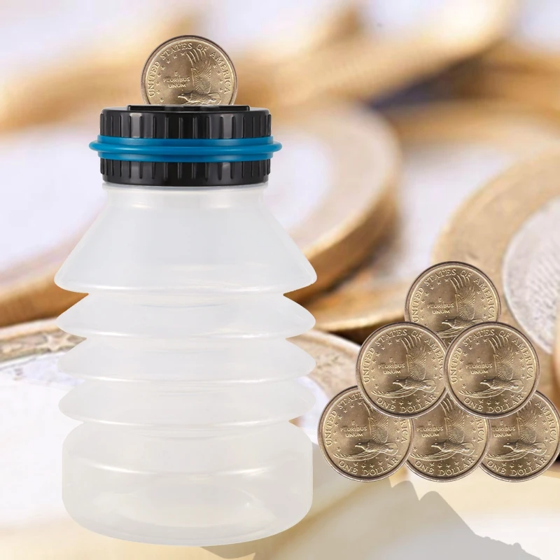 1.8L Shrinkable Piggy Bank Counter Coin Money Saving Box Electronic Digital LCD Counting Jar Coins Storage Box