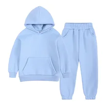 

Winter Autumn Children Set Family Matching Hoodies Set Pullover Sweatshirts Warm Thicken Fleece Clothes Girl Boy Suits 2pcs/set