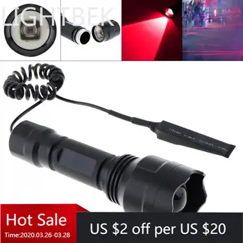 

LED Flashlight C8 850nm IR 38mm Lens Zoomable Infrared Light Night Vision Flashlight Torch with Remote for Camera Night Vision