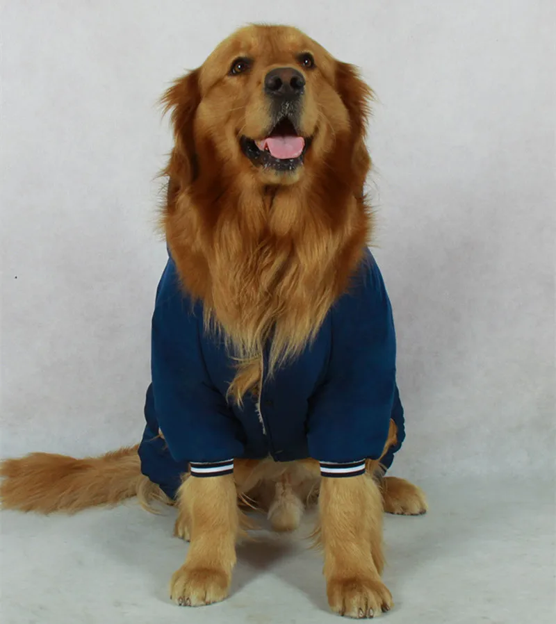 Large Dog Clothing Winter Big Dog Costume Outfit Golden Retriever Labrador Dobermann Clothing Jumpsuit Warm Dog Coat Jacket