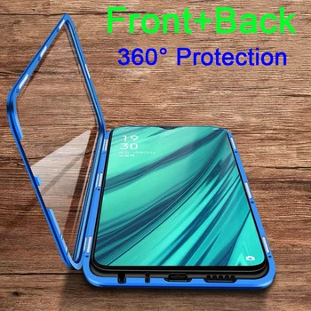 

360 magnet adsorption case on the for Samsung Galaxy A20 A30 A50 A70 S10 Plus S10e A 20 30 50 70 Front+Back Tempered Glass cover