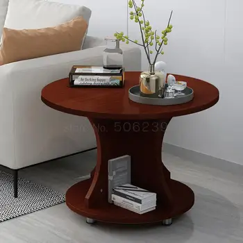 

Simple Side Table Mobile Tea Table Mini Table Living Room Simple Small Apartment Creative Round Table Bedroom Corner A Few