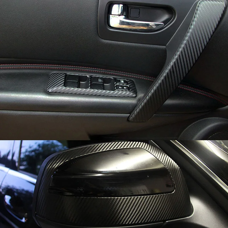 Black 3D Carbon Fiber Vinyl Film Wrap-9