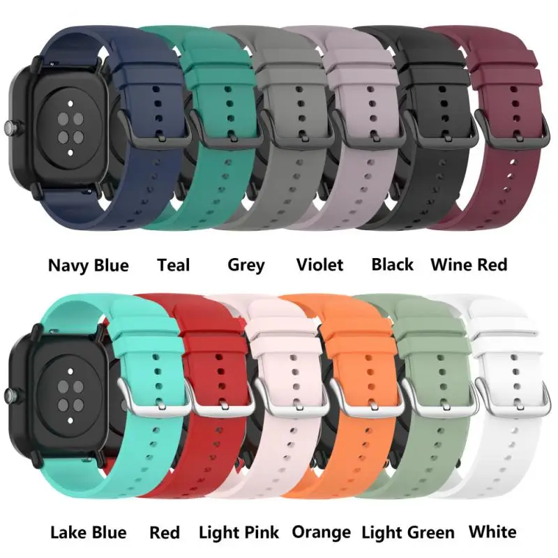 1pc Smart Watch Band Straps For Huami Amazfit GTS 2  Quick Release Strap Silicone Bracelet For Xiaomi Amazfit GTS 2 Mini Strap