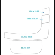 2006 Larson 204 Escape swim Step& trantom Pad лодка EVA Тиковый настил 1/" 6 мм