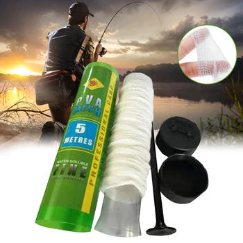 

PVA Water Soluble Fishing Nets Supplement Nest 5m Fishing Network Net Bag Refill 44mm Net Bag Acceroies