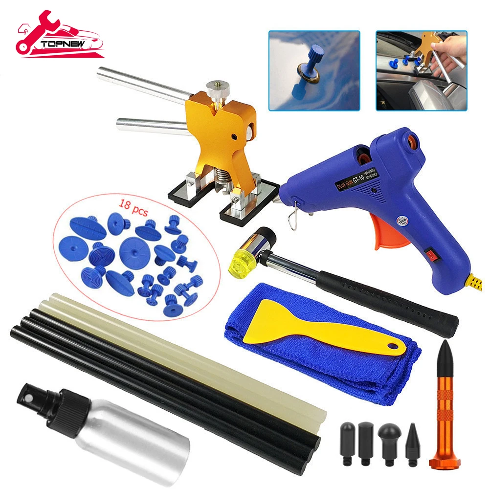 

Auto Paintless Dent Repair Kits, Car Dent Puller Full Set Dent Remover Tools for All Kinds of Damages