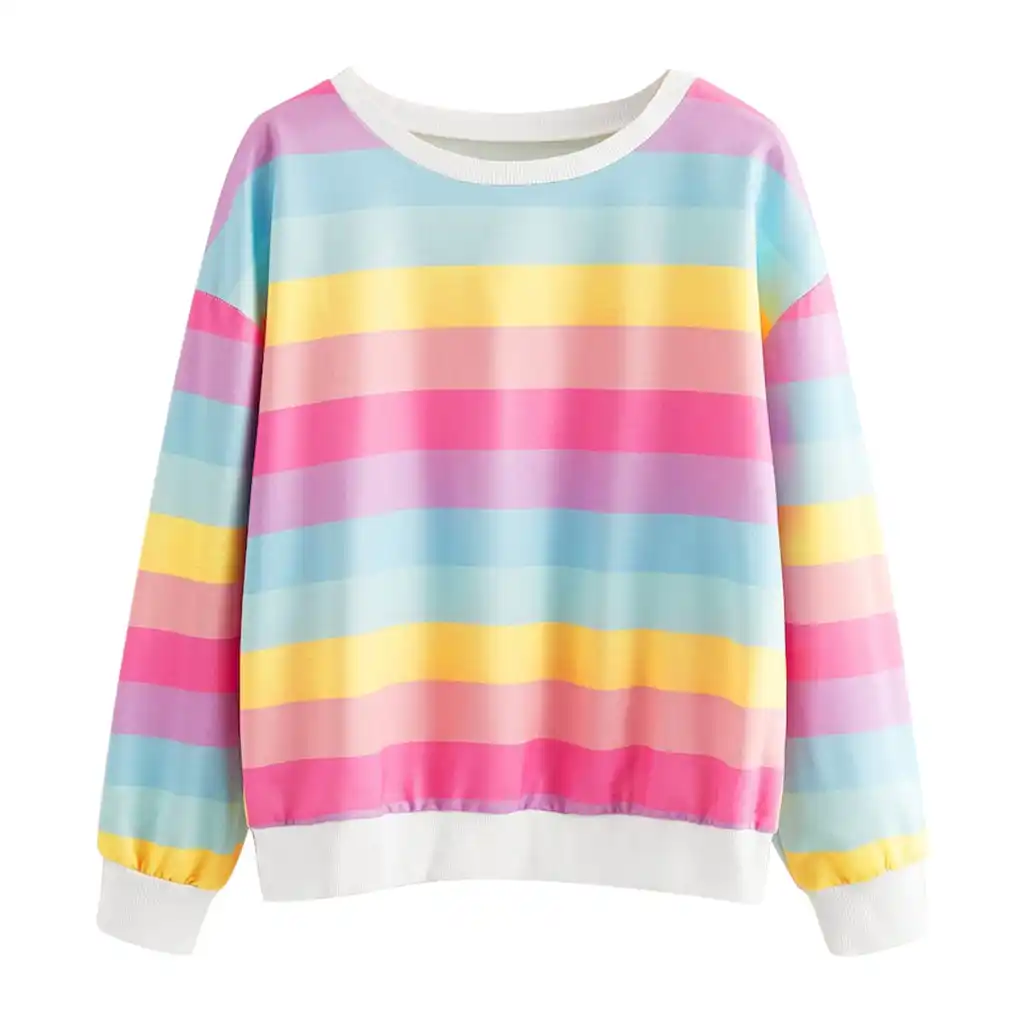 striped sweatshirt women's