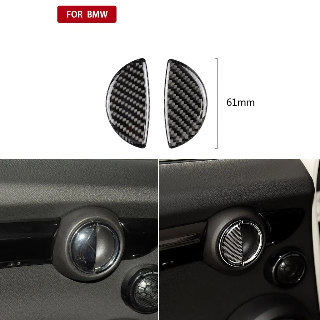 Car car-bon fiber inner door handle decorative cover designed for Mini Cooper R55/R56/R60/R61 clubman countryman F55 F54 F60