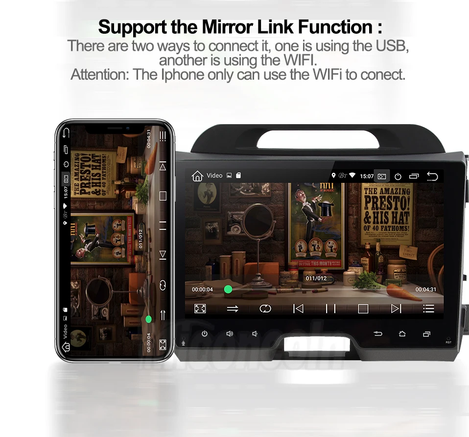 PX30 android 9,0 автомобильный dvd-плеер gps 2 din Автомобильный gps видео gps для KIA sportage 2011 2012 2013