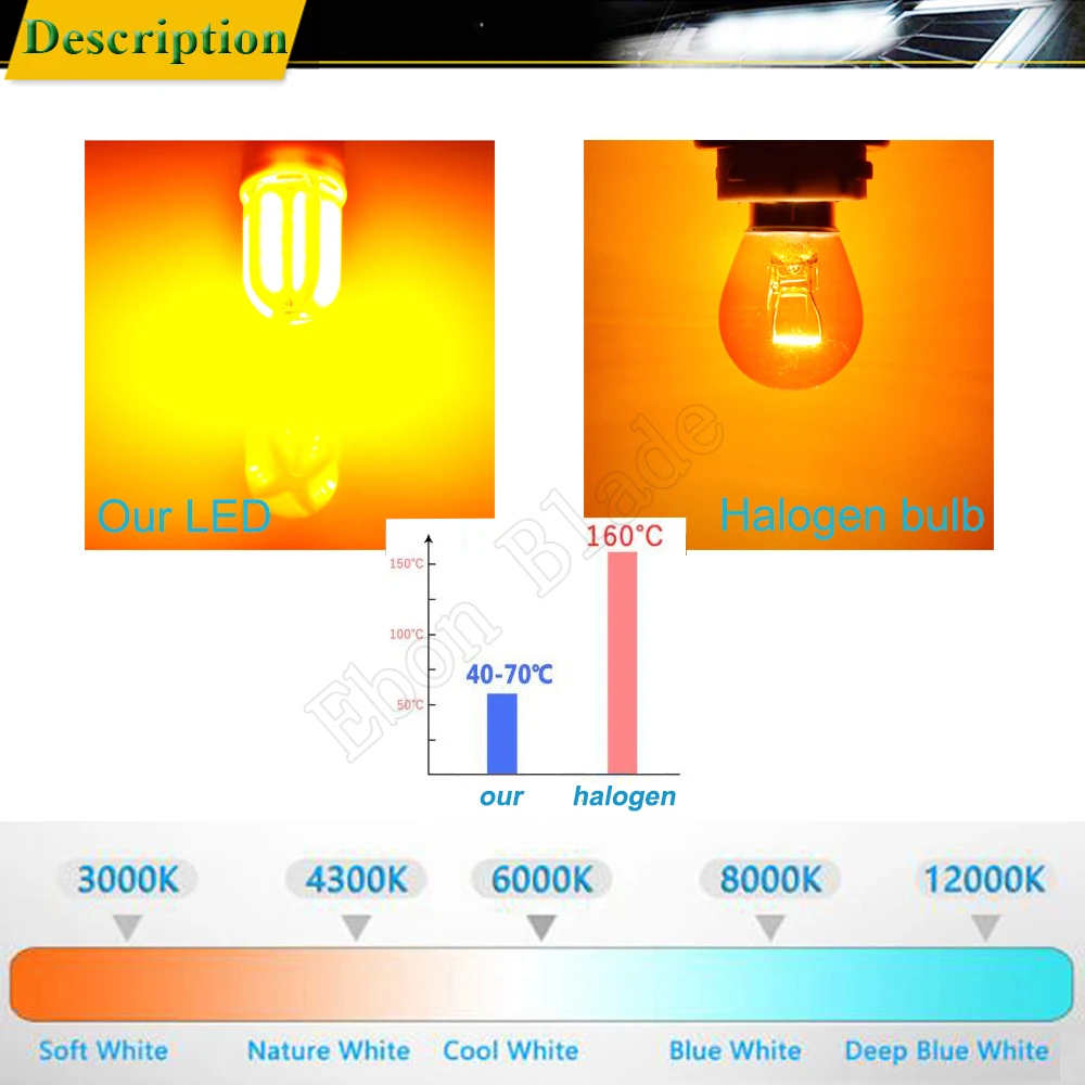 2 шт. T20 7440 W21W WY21W светодиодный автомобильный светильник s COB 48SMD силиконовые лампы Янтарный Желтый Оранжевый для автоматического поворота светильник лампа, работающего на постоянном токе 12 В