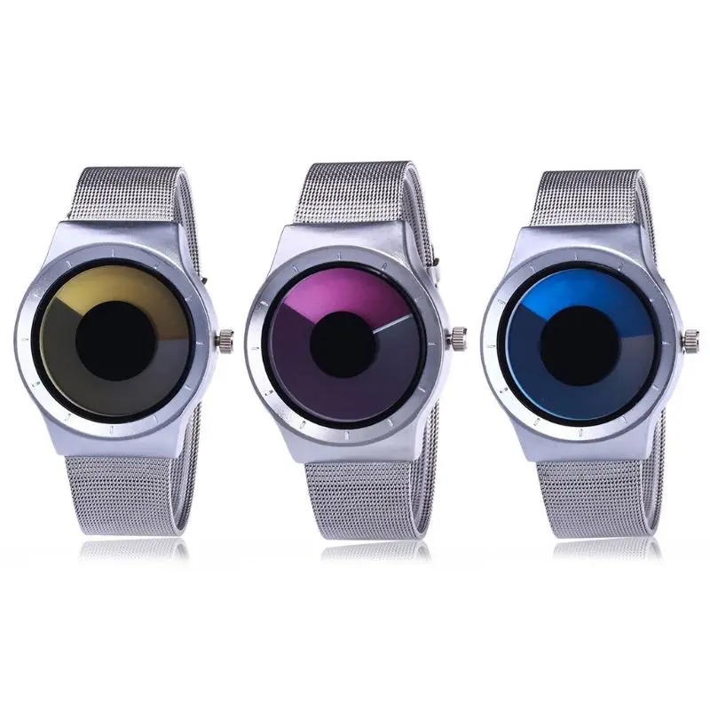 Creative Swirl Pointerless Watch Luminous Simple Unisex Student Waterproof Fashion Trend Watch 3