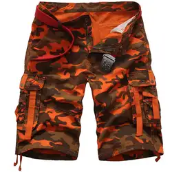 Оптовая продажа 2019 летние военные мужские с несколькими карманами Бермуды мужские тактические комбинезоны хлопковые камуфляжные